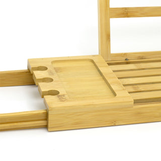 Extending Bamboo Bath Tray | Adjustable Bath Shelf Bath Bridge Caddy - 90cm