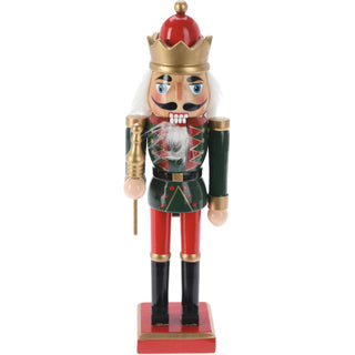 Traditional Wooden Christmas Nutcracker Soldier Figure with Moveable Parts 25cm