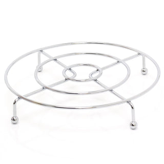 21cm Round Silver Metal Trivet Stand | Pot And Pan Stand Worktop Saucepan Trivet | Kitchen Trivet For Hot Dishes Pots Pans