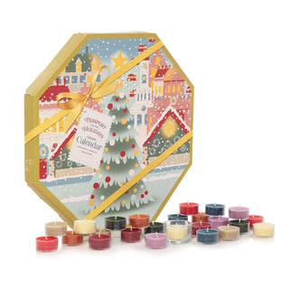 Yankee Candle Christmas Advent Calendar | Scented Tea Light Christmas Candle Set