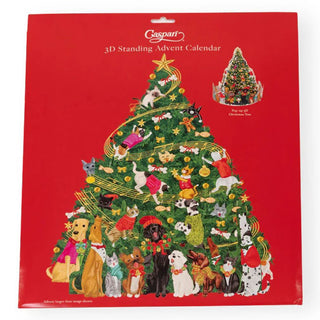 Pop-up 3D Caroling Pets Christmas Advent Calendar | Christmas Tree Calendar 31cm