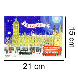 Palace of Westminster - Christmas Advent Calendar Greetings Card & Envelope