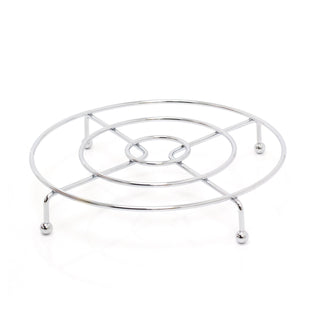 21cm Round Silver Metal Trivet Stand | Pot And Pan Stand Worktop Saucepan Trivet | Kitchen Trivet For Hot Dishes Pots Pans