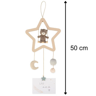 Kaloo Customisable Hanging Teddy Bear Cot Mobile | Personalised Baby Crib Mobile