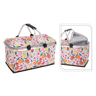 Tutti Frutti Thermal Picnic Basket | Insulated Picnic Hamper - 35 Litre