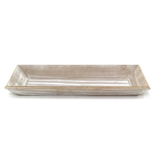 Grey Wash Wooden Tray | Rustic Display for Candles, Jewellery & Decor - 40x20cm