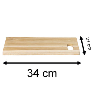 Handmade Teak Wood Kitchen Chopping Board | Wooden Cutting Board 34 x 21cm