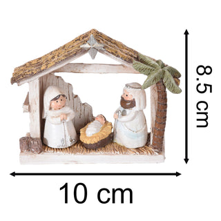 Mini Christmas Nativity Scene | Nativity Set with Baby Jesus, Mary & Joseph