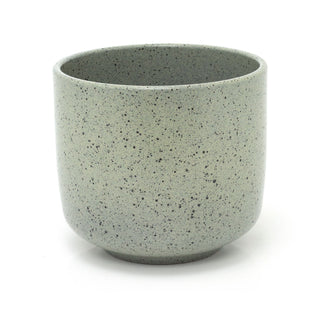 Green Speckle Glaze Ceramic Planter | Earthenware Plant Pot for Home & Garden