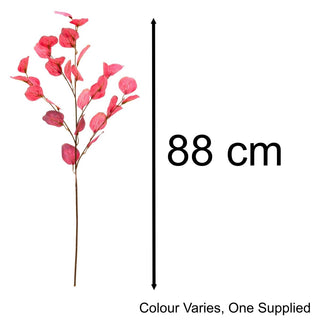 88cm Beautiful Artificial Eucalyptus Stem Faux Foliage Leaves Stem | Eucalyptus Branch Artificial Eucalyptus Spray | Faux Stem For Flower Arrangement - Colour Varies One Supplied