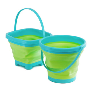 Children's Foldable Beach Bucket | Collapsible Sandcastle Bucket for Kids