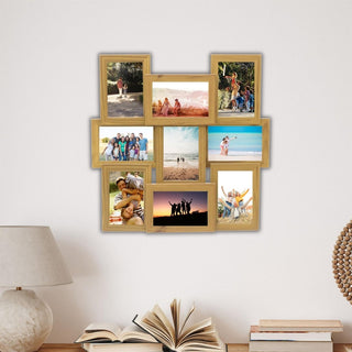 9 Multi Wood Effect Photo Frame