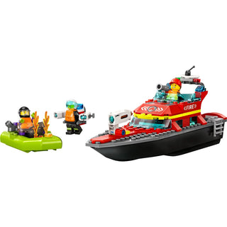 Lego 60373 Fire Rescue Boat | Lego City Fire Service Set with 3 Minifigures