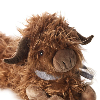 Brodie Highland Cow Fabric Door Draught Excluder | Cushion for Draft Protection