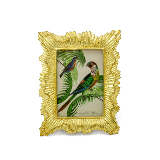 Mini Gold Resin Parrot Photo Frame | Vintage Antique Style Picture Frame 10x12cm