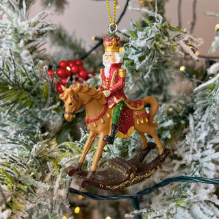 Nutcracker Christmas Bauble | Nutcracker Soldier Hanging Tree Ornament - 9.5cm