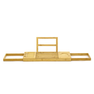 Extending Bamboo Bath Tray | Adjustable Bath Shelf Bath Bridge Caddy - 90cm