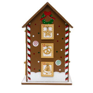 Gingerbread House Advent Calendar | 24 Drawer Christmas Calendar - 27x32cm