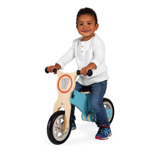 Janod Bikloon Little Racer Learner Bike | Wooden Balance Bicycle For Kids | 2+