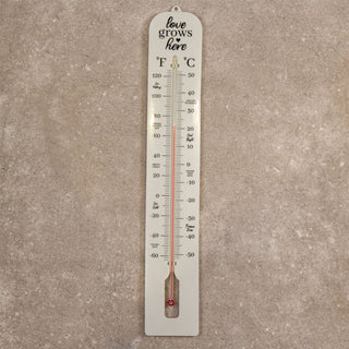 The Potting Shed Wall Mounted Waterproof Outdoor Garden Thermometer - 40cm