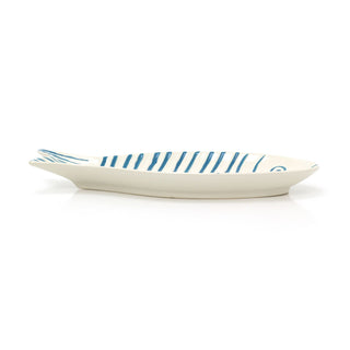 Ceramic Fish Shaped Dish | Seafood Serving Platter Kitchen Fish Plate - 30cm