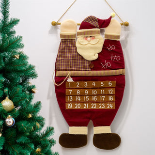 Santa Christmas Advent Calendar | Reusable 24 Pocket Advent Calendar - 70cm