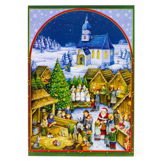 Christmas Advent Calendar Church Christmas Market | Picture Advent Calendar