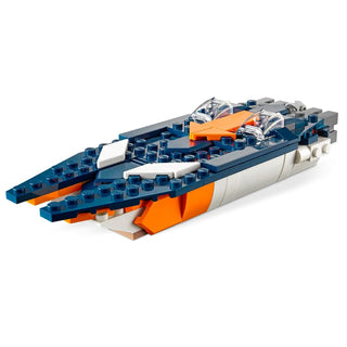 Lego 31126 Supersonic-jet | Lego Creator 3 In 1 Jet Helicopter Powerboat Set