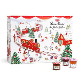 Bonne Maman Christmas Advent Calendar 23 Mini Jars of Conserves & Surprise Gift