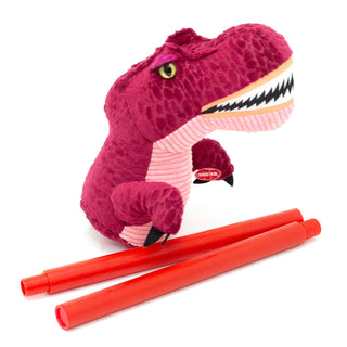 Roaring T-rex Dinosaur Hobby Horse | Kids Dino Riding Toy with Sound 80cm