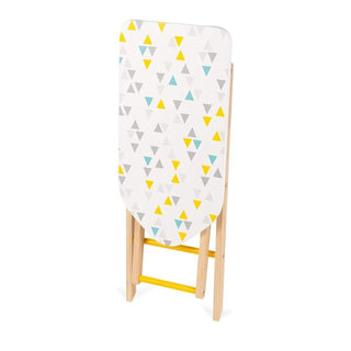 Janod Kids Adjustable Wooden Ironing Board Toy With Iron & Hangers | Age 3-8