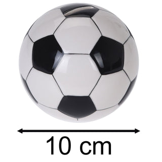 Kids Football Piggy Bank | Ceramic Soccer Money Box Child’s Saving Pot - 10cm