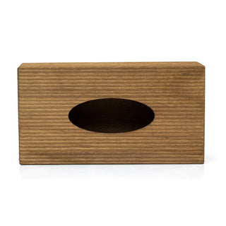 Wooden Tissue Box Holder | Tissue Storage Box Cover with Removable Bottom - 26cm