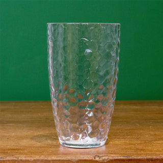 Reusable Embossed Plastic Tumbler | Large Clear Plastic Glass For Outdoor Drinks