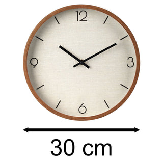 Beige Wall Clock for Classic & Modern Interiors | Round Wall Clock - 30cm