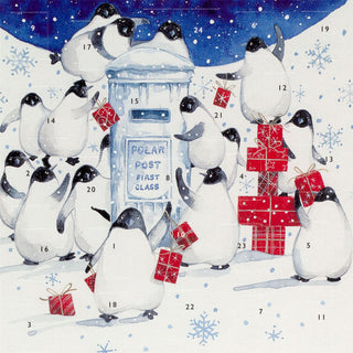 Polar Post Christmas Advent Calendar | Penguin Picture Advent Calendar - 21cm