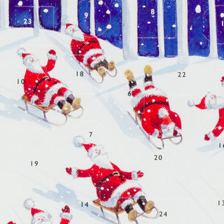 Santa's Sledging Adventure - Christmas Advent Calendar Greetings Card & Envelope