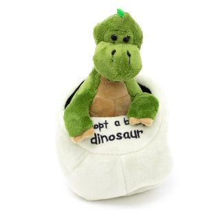 Adopt A Dinosaur In An Egg Plush Soft Toy Baby Apatosaurus ~ Green Apatosaurus