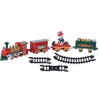 7m Musical Christmas Train Toy | 22 Feet Under Tree Train Set | Battery Xmas Tree Ornament Decoration Toy