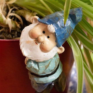 Garden Gnome Plant Pot Hugger | Outdoor Gnome Statue Pot Huggers For Planters