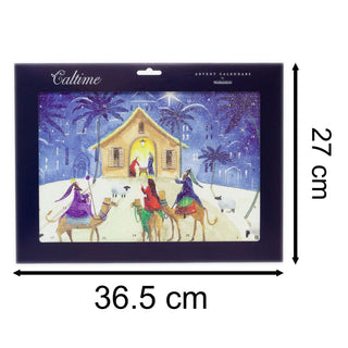 We Three Kings Christmas Advent Calendar | Nativity Advent Calendar - 36x27cm