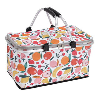 Tutti Frutti Thermal Picnic Basket | Insulated Picnic Hamper - 35 Litre