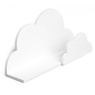 Baby Nursery Childs Bedroom Playroom Cloud Shaped Floating Book Shelf