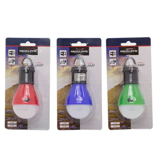 Battery Operated Lamp LED Light Bulb | Camping Lantern Garden Lighting | Tent Hanging Lanterns - Colour Varies One Supplied