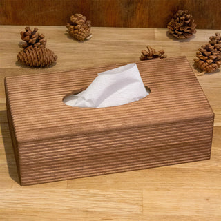 Wooden Tissue Box Holder | Tissue Storage Box Cover with Removable Bottom - 26cm