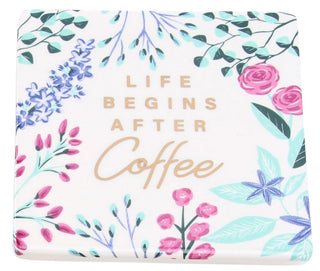 Beautiful Ceramic Floral Drinks Coaster Cup Mug Table Mat ~ Coffee