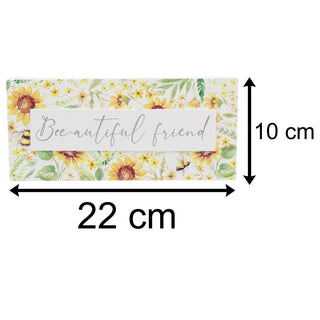 Bee - autiful Friend Wooden Sign | Sunflower Bee Friend Plaque | Hanging Keepsake Plaque Ideal Friendship Gift