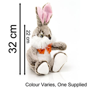 Big Eared Bunny Rabbit Soft Toy | Plush Sitting Bunny Stuffed Animal for Kids