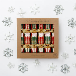 Box of 6 Nutcracker Christmas Crackers | Luxury Festive Family Crackers