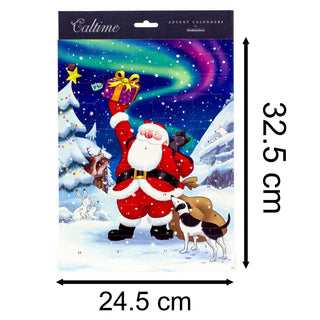 Father Christmas Advent Calendar | Santa Christmas Advent Calendar - 32.5x24.5cm